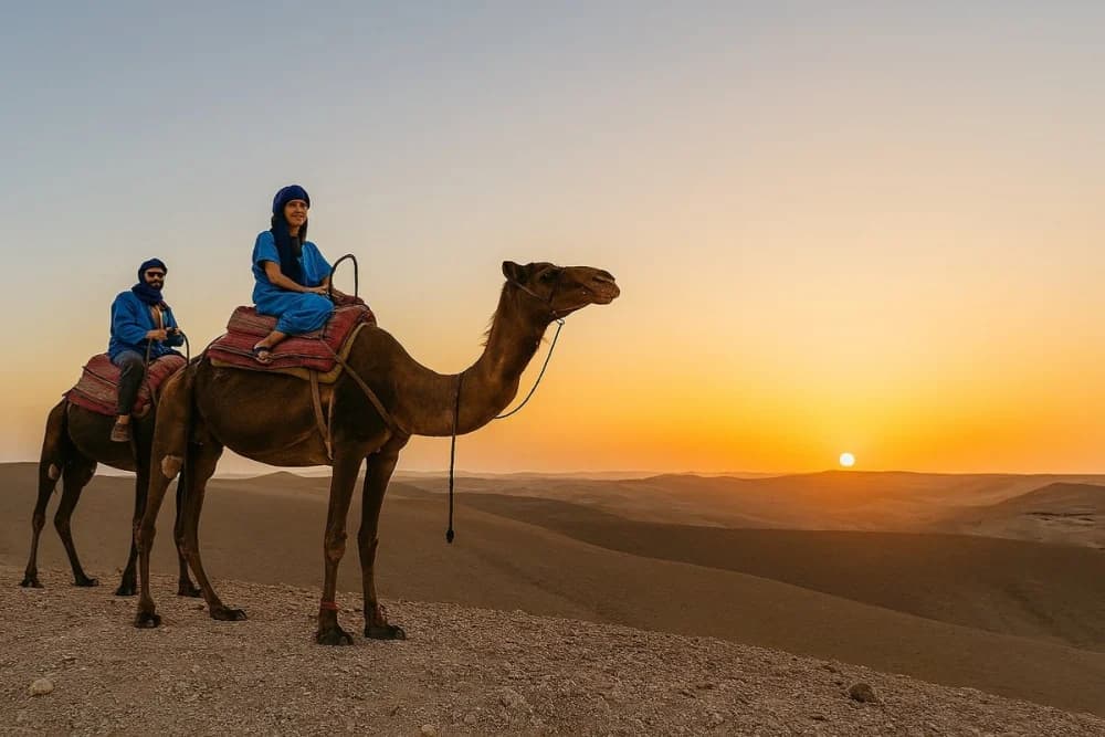 Agafay Camel Ride – Jellaba + 40-Min Ride + Moroccan Tea - 1